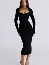 Elena | Sculpted Midi Dress