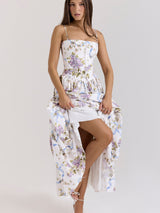Elodie | Floral Corset Maxi Dress