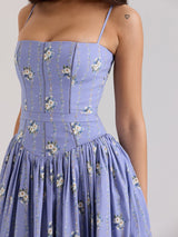 Elodie | Floral Corset Maxi Dress